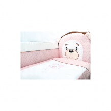 Купить комплект в кроватку 6 предметов сонный гномик, умка, розовый ( id 5016519 )