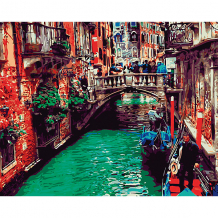 Купить холст с красками по номерам "канал в венеции" 40х50 см ( id 5096770 )