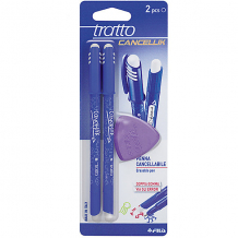 Купить шариковая ручка "пиши-стирай" 2 шт в блистере + дополнительный ластик, цвет синий. ( id 5107779 )