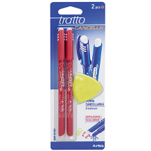 Купить шариковая ручка "пиши-стирай" 2 шт в блистере + дополнительный ластик, цвет красный. ( id 5107780 )