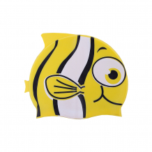 Купить шапочка для плавания силиконовая "рыбка", желтая, dobest ( id 5574460 )