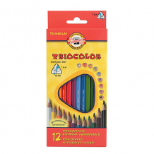 Купить koh-i-noor набор карандашей цветных triocolor трехгранных, 12 цв ( id 6888741 )