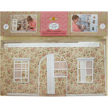 Купить набор для интерьера кукольного домика "обои и ламинат", в цветочек ( id 7089697 )