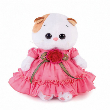 Купить мягкая игрушка budi basa кошечка ли-ли baby в платье с вязаным цветочком, 20см ( id 7417243 )