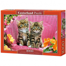 Купить пазл castorland "котята на стуле" 1000 деталей ( id 7590946 )
