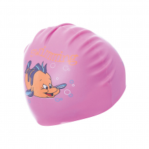 Купить силиконовая шапочка для плавания dobest, с рисунком, розовая ( id 7687416 )