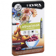 Купить акварельные цветные мелки aquacolor, водорастворимые, 12 цветов ( id 8004635 )