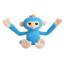 Купить обезьянка-обнимашка wowwee fingerlings, голубая ( id 8455610 )
