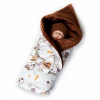 Комплект на выписку Собачки Slingme, цвет: коричневый комбинезон/одеяло/шапка/снуд/бант 90 х 90 см ( ID 12797986 )