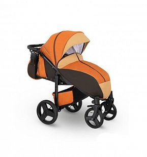 Купить прогулочная коляска camarelo elf, цвет: оранжевый джинс/бежевый ( id 10053510 )