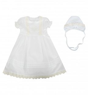 Купить крестильный набор рубашка/чепчик lucky child, цвет: белый ( id 10336274 )