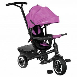 Купить трехколесный велосипед moby kids rider 360° 10x8 air car, цвет: фиолетовый ( id 10459544 )