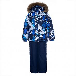Купить комплект куртка/полукомбинезон huppa winter, цвет: синий ( id 10867646 )