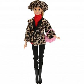 Купить кукла карапуз «софия» в леопардовом пальто и шапке 13x33x6 ( id 11226932 )