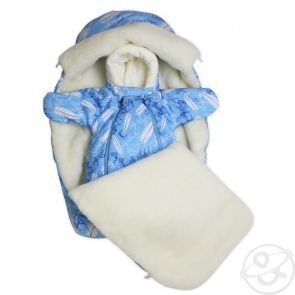 Купить комплект на выписку baby smile! babyglory, цвет: голубой 2 предмета комбинезон-мешочек р.20-62 ( id 11252570 )