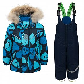 Купить комплект куртка/полукомбинезон stella's kids pinguins, цвет: бирюзовый ( id 11263736 )