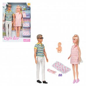 Купить набор кукол defa в розовом с аксессуаром 28 см ( id 12046762 )