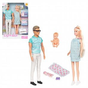 Купить набор кукол defa в голубом с аксессуаром 28 см ( id 12046768 )