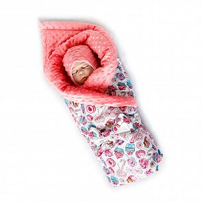 Купить комплект на выписку карамелька slingme, цвет: розовый комбинезон/одеяло/шапка/снуд/бант 90 х 90 см ( id 12797470 )