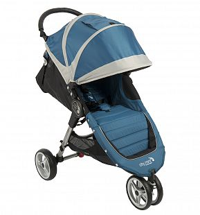 Купить прогулочная коляска baby jogger city mini single, цвет: голубой/серый ( id 182091 )