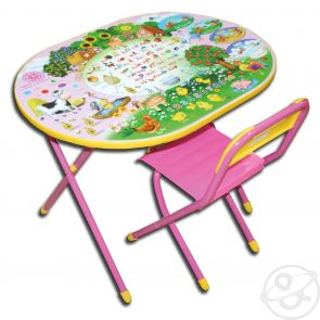Купить набор мебели дэми веселая ферма, цвет: розовый ( id 204629 )