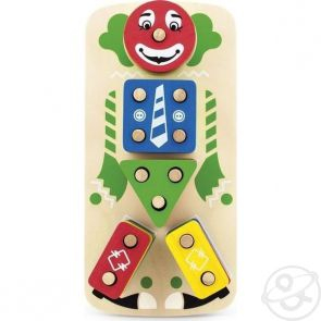 Купить развивающая игрушка мир деревянных игрушек пирамидка-клоун ( id 2637569 )