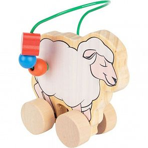 Купить каталка-лабиринт мир деревянных игрушек овца, 21 см ( id 2936681 )