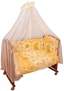 Купить комплект постельного белья сонный гномик мишкин сон, цвет: желтый 7 предметов ( id 3129878 )