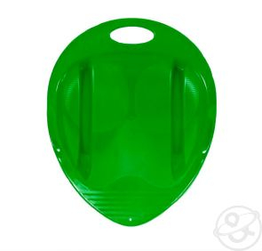 Купить санки-ледянки пластик снежный гонщик, цвет: зеленый ( id 3565774 )