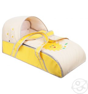 Купить люлька-переноска для ребенка slaro солнышко, цвет: желтый/светло-бежевый ( id 4526191 )