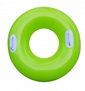 Купить надувной круг intex глянцевый с ручками зеленый, 76 см ( id 5624401 )