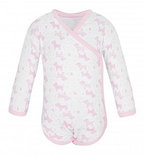 Купить боди чудесные одежки розовые собачки, цвет: белый/розовый ( id 5779273 )