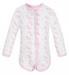 Купить боди чудесные одежки розовые собачки, цвет: белый/розовый ( id 5779579 )