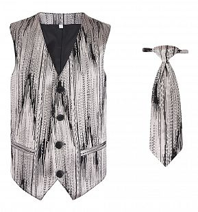 Купить комплект жилет/галстук милашка сьюзи, цвет: бежевый/черный ( id 5857387 )