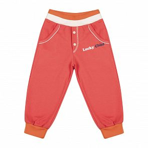 Купить брюки lucky child 40428, цвет: коралловый ( id 6059041 )