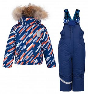 Купить комплект куртка/полукомбинезон stella космос, цвет: синий/оранжевый ( id 6613567 )