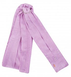 Купить слинг с кольцами чудо-чадо лен, цвет: розовый ( id 742002 )