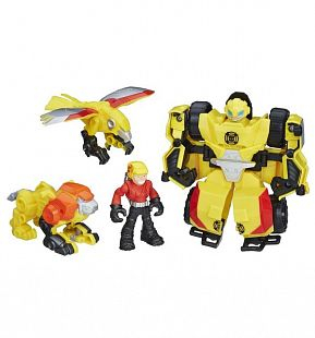 Купить игровой набор transformers боты-спасатели bumblebee rock rescue team ( id 7933399 )