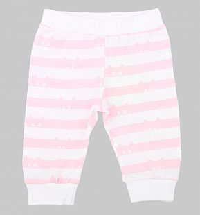Купить брюки leader kids я люблю, цвет: белый/розовый ( id 8848855 )