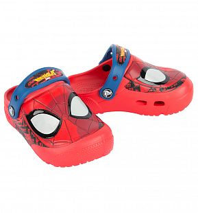 Купить сабо crocs fl spiderman lght clog k flame, цвет: красный ( id 9132229 )