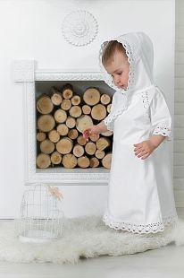 Купить крестильный набор alivia kids ажурный хлопок, цвет: белый ( id 9532578 )