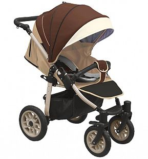 Купить прогулочная коляска camarelo eos, цвет: коричневый/бежевый ( id 9608559 )