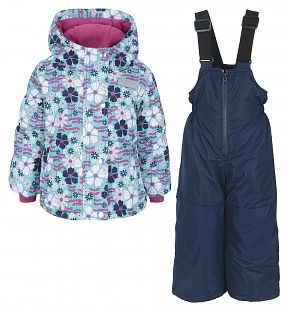 Купить комплект куртка/полукомбинезон salve by gusti, цвет: голубой/розовый ( id 9820194 )