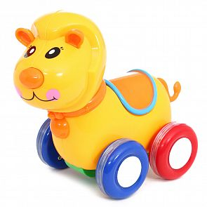 Купить каталка игруша зверята цвет: желтый, 14.5 см ( id 9949716 )