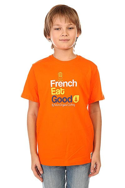 Купить футболка детская picture organic diner orange оранжевый ( id 1132430 )
