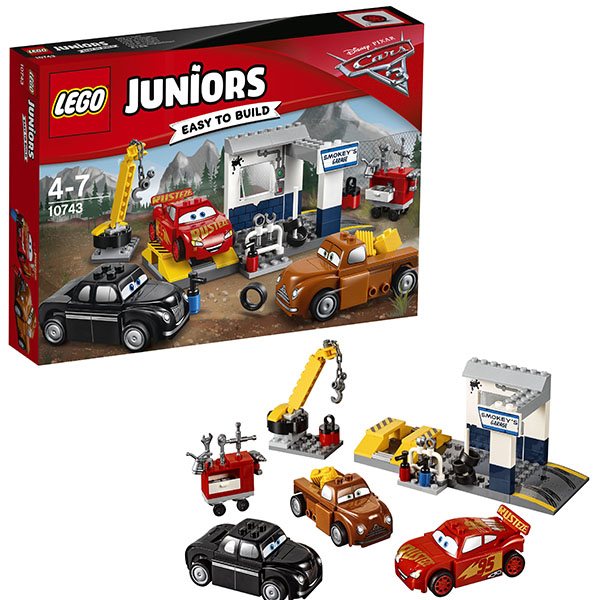 Купить lego juniors 10743 конструктор лего джуниорс тачки гараж смоуки