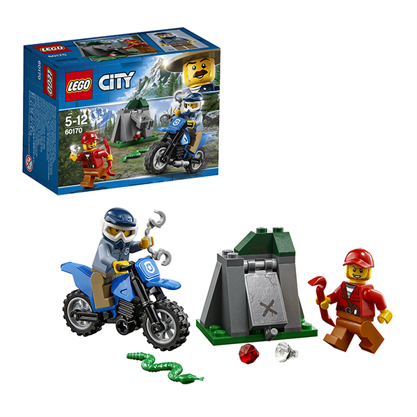 Купить lego city 60170 конструктор лего город погоня на внедорожниках