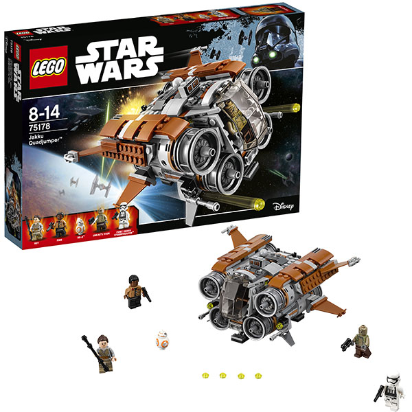 Купить lego star wars 75178 конструктор лего звездные войны квадджампер джакку