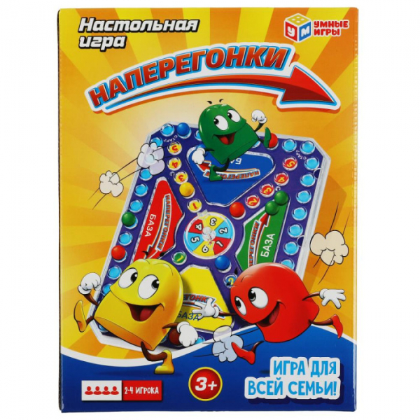 Купить умные игры настольная игра наперегонки 14,4х19,5х3,5 см 1312k676-r