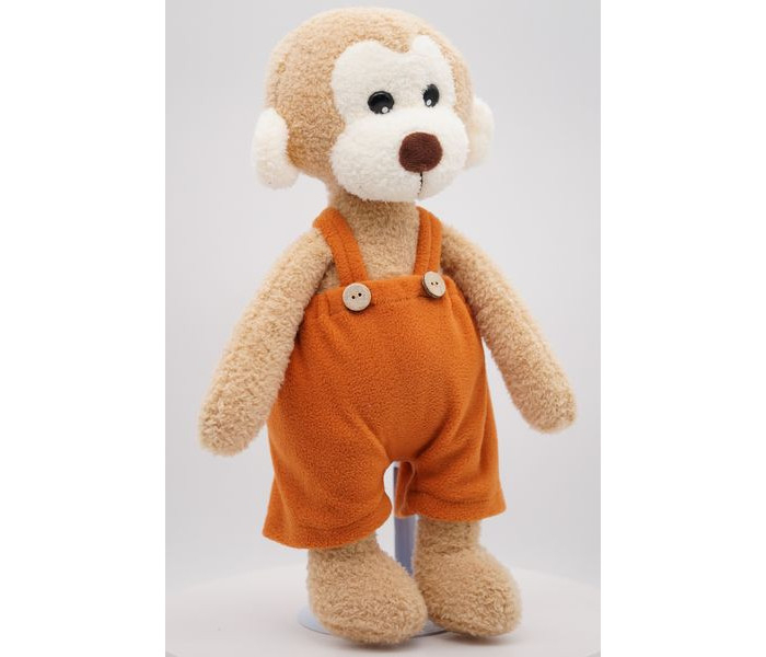 Купить мягкая игрушка unaky soft toy мартышка лорей в кирпичном комбинезоне 38 см 0969326-37m